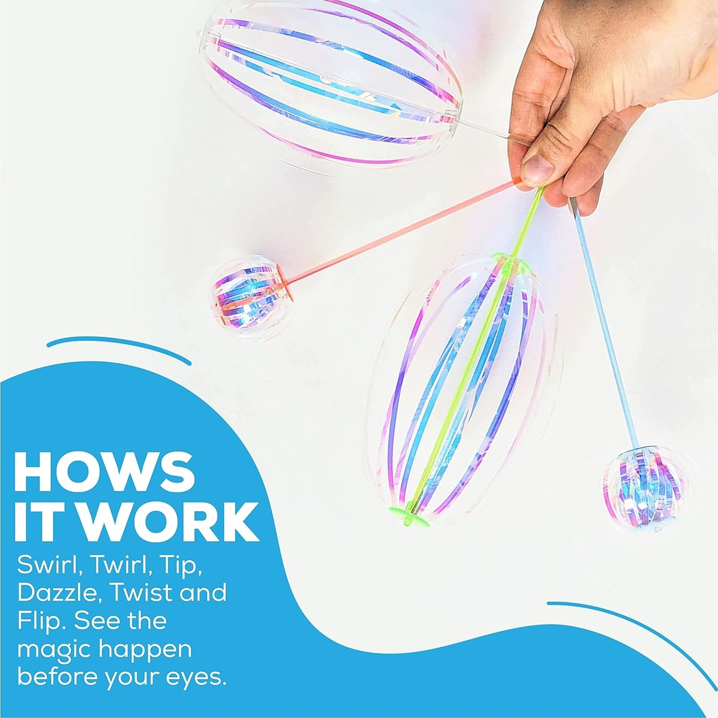 Rainbow Twirl-o-Rama - The Bubble Magic Wand Extravaganza - Spin, Swirl, and Sparkle - The Ultimate Tradable Trinket!"