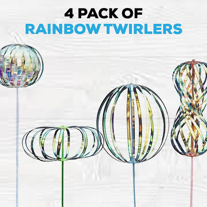 Rainbow Twirl-o-Rama - The Bubble Magic Wand Extravaganza - Spin, Swirl, and Sparkle - The Ultimate Tradable Trinket!"