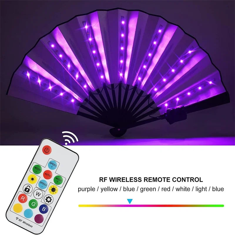 LED Glowing Paper Fan