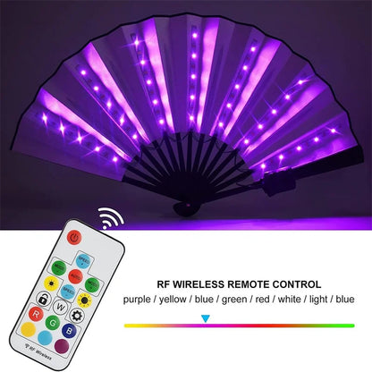 LED Glowing Paper Fan