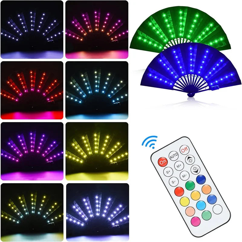 LED Glowing Paper Fan