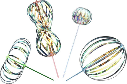 Rainbow Twirl-o-Rama - The Bubble Magic Wand Extravaganza - Spin, Swirl, and Sparkle - The Ultimate Tradable Trinket!"